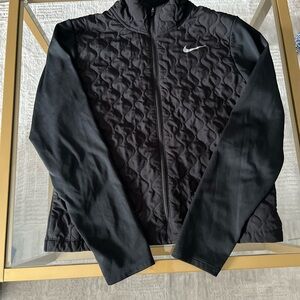 Nike Black Quilted Full-Zip Jacket